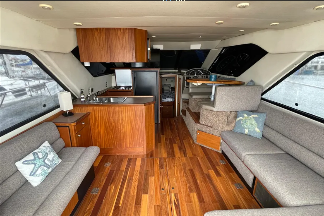 Interior aft looking forward